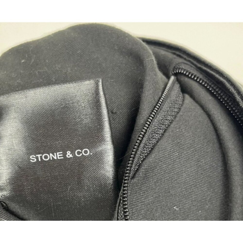 Stone & Co. Black Faux-Leather Crossbody Bag Purse - Picture 10 of 12
